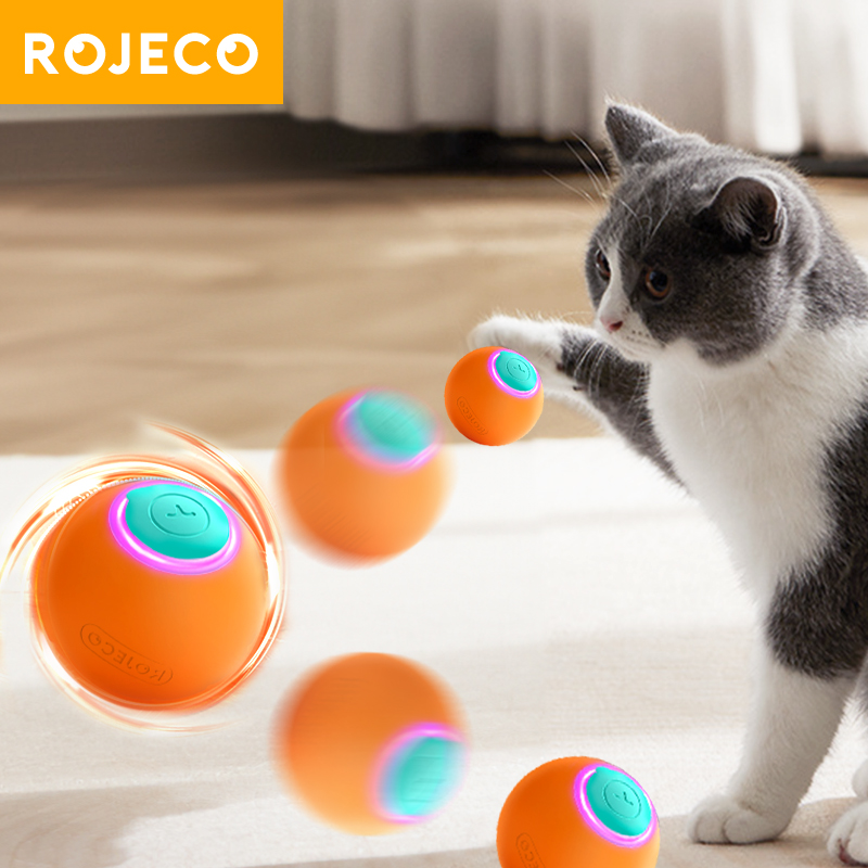 Automatic Moving Dog Ball - ROJECO pelota de rebote interactiva inteligente