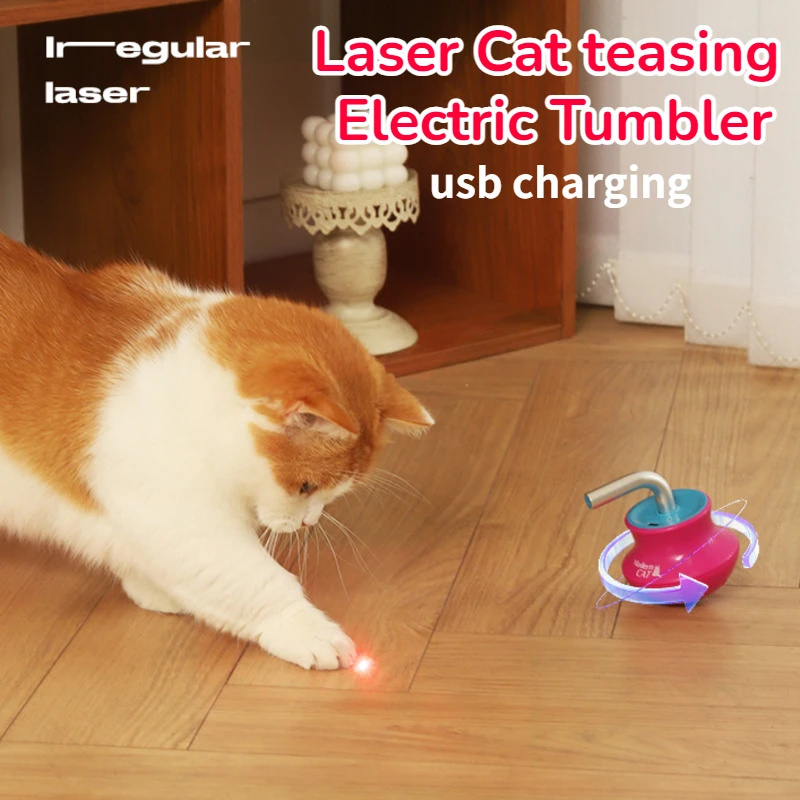 Laser Pointer Cat Toy Automatic - Juguete láser automático inteligente para gatos,
