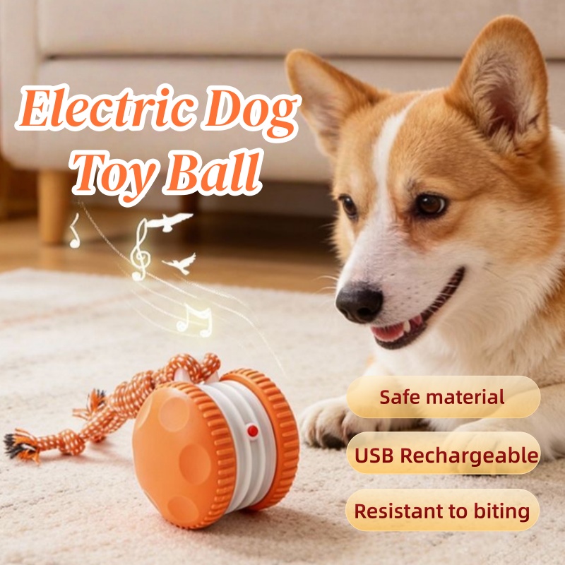 Automatic Moving Dog Ball - Pelota de Juguete Interactiva Eléctrica Inteligente