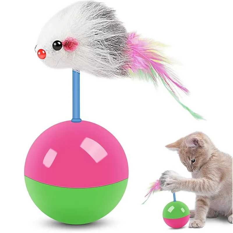 Interactive Squeaky Plush Dog Toy - Juguete Interactivo para Gatos: Bola con