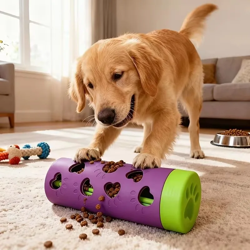 Rubber Treat Dispensing Dog Toy - Juguete dispensador de golosinas de goma