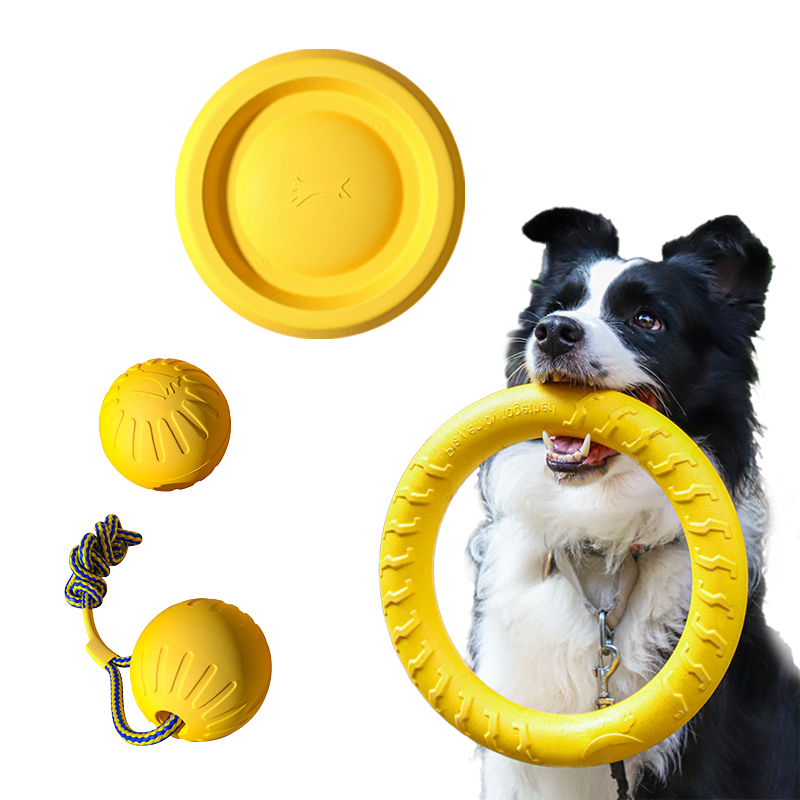 Indestructible Dog Chew Toy - Juguetes duraderos para perros EVA, paquete
