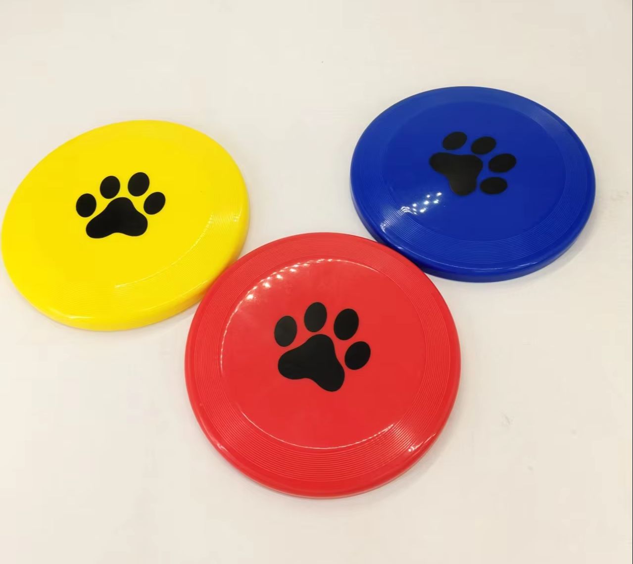 Flying Disc Dog Training Toy - Frisbee de Plástico Duro para Perros,