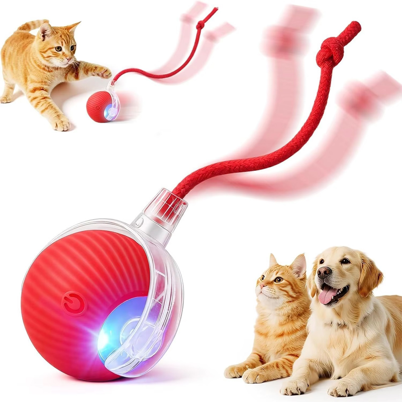 Automatic Moving Dog Ball - Nuevo Juguete Interactivo para Perros, Pelota