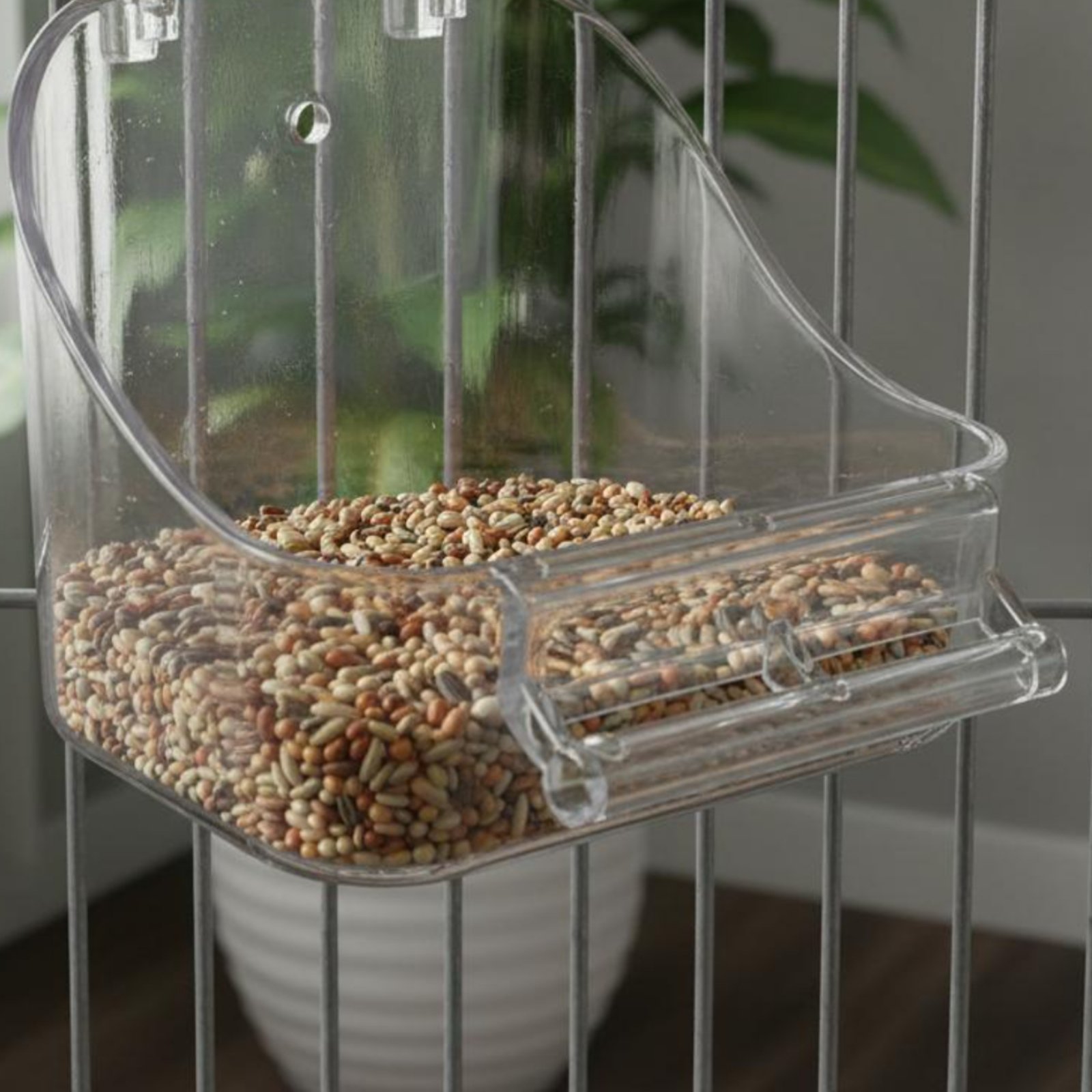 Pet Feeders - Comedero para Pájaros con Recipiente Extraíble,