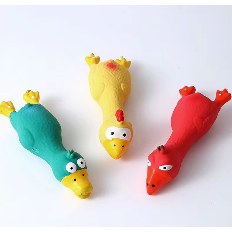 Interactive Squeaky Plush Dog Toy - Lindo juguete chirriante para perros, látex,