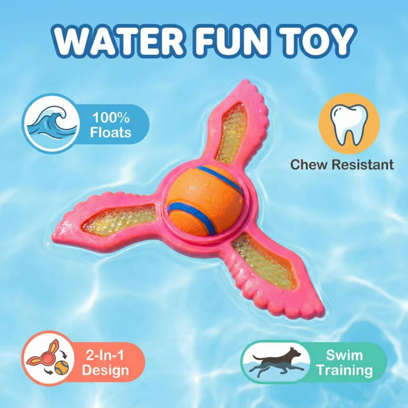 Flying Disc Dog Training Toy - Disco Volador Interactivo para Perros, Juguete