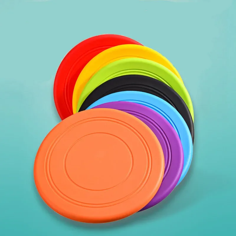 Flying Disc Dog Training Toy - Platillo volador de silicona para perros