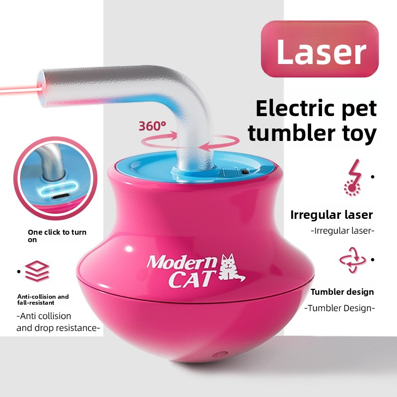 Laser Pointer Cat Toy Automatic - Juguetes automáticos para gatos: varitas interactivas