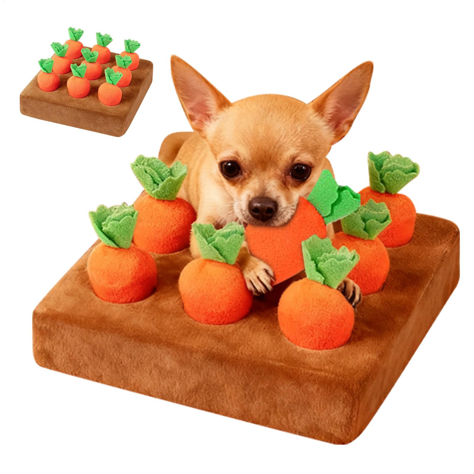 Snuffle Mat For Dogs - Juguetes interactivos de zanahoria para mascotas,