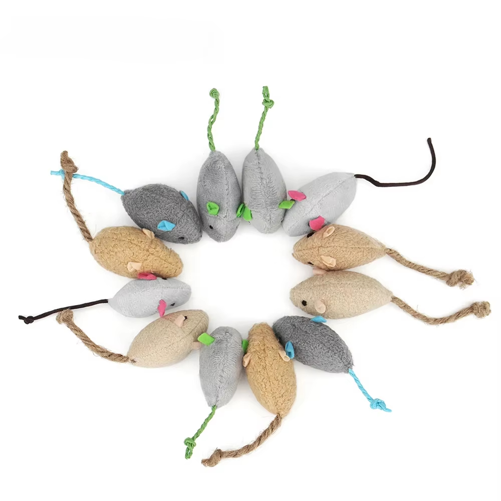 Catnip Interactive Plush Mouse - 5 piezas de juguetes interactivos para
