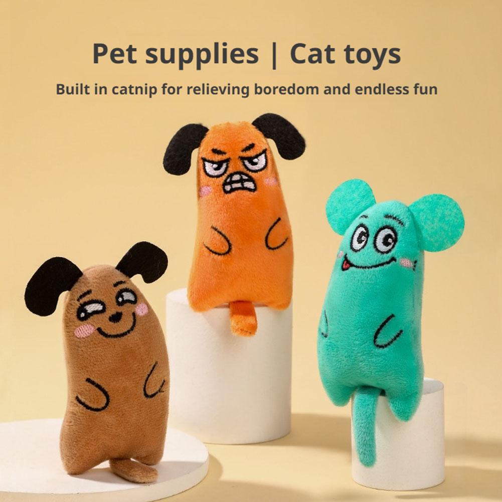 Catnip Interactive Plush Mouse - Juguetes de expresión de dibujos animados