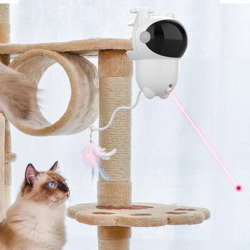 Laser Pointer Cat Toy Automatic - Juguete Láser Interactivo para Gatos 360,