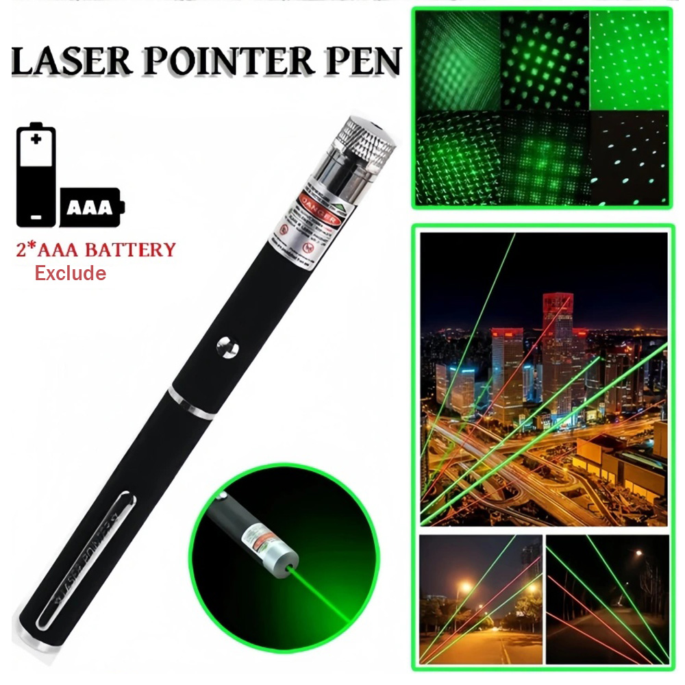 Laser Pointer Cat Toy Automatic - (Pilas no incluidas) Puntero Láser Verde