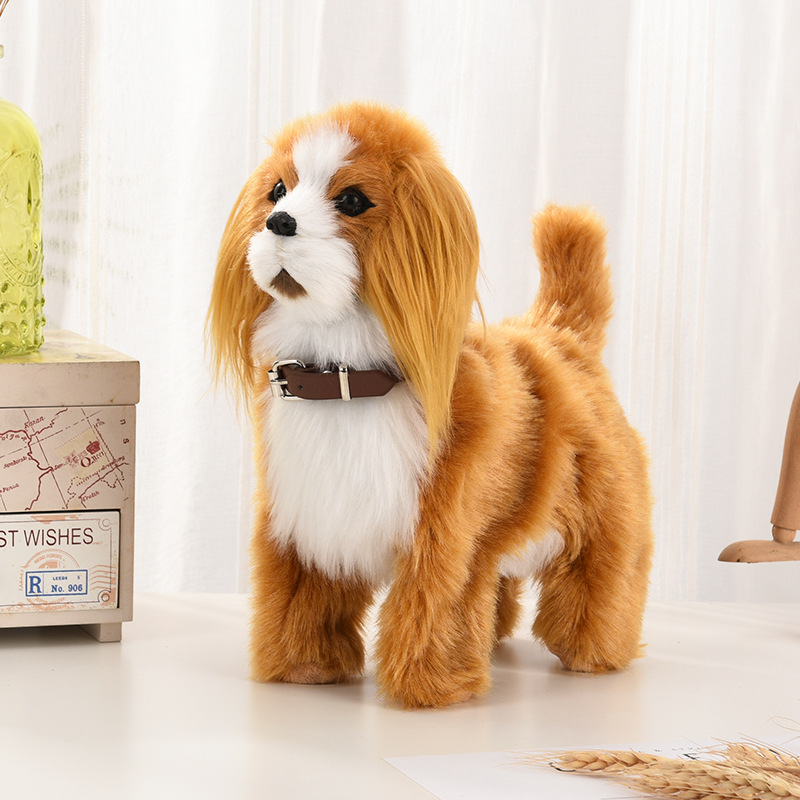 Interactive Squeaky Plush Dog Toy - Juguetes electrónicos de peluche para perros,