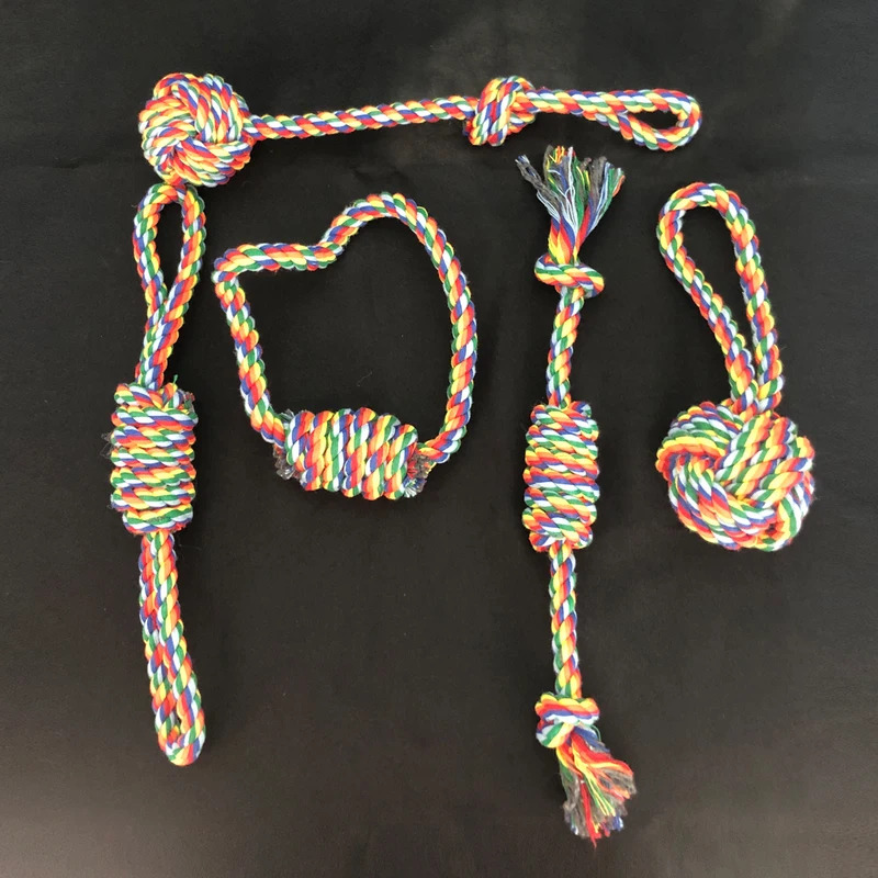 Dog Rope Toy Aggressive Chewers - Juguetes de Cuerda Resistentes para Perros