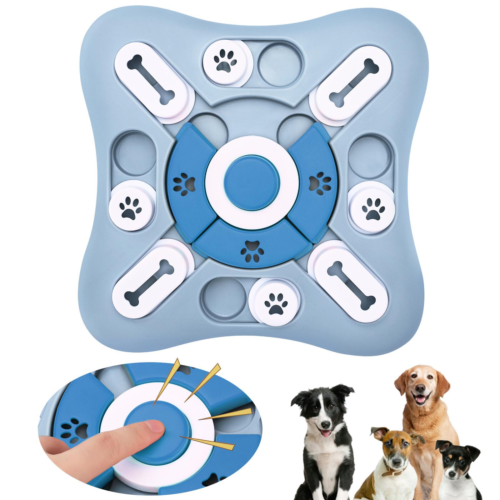 Dog Puzzle Feeder Toy - Juguetes para perros, alimentador lento, interactivo,