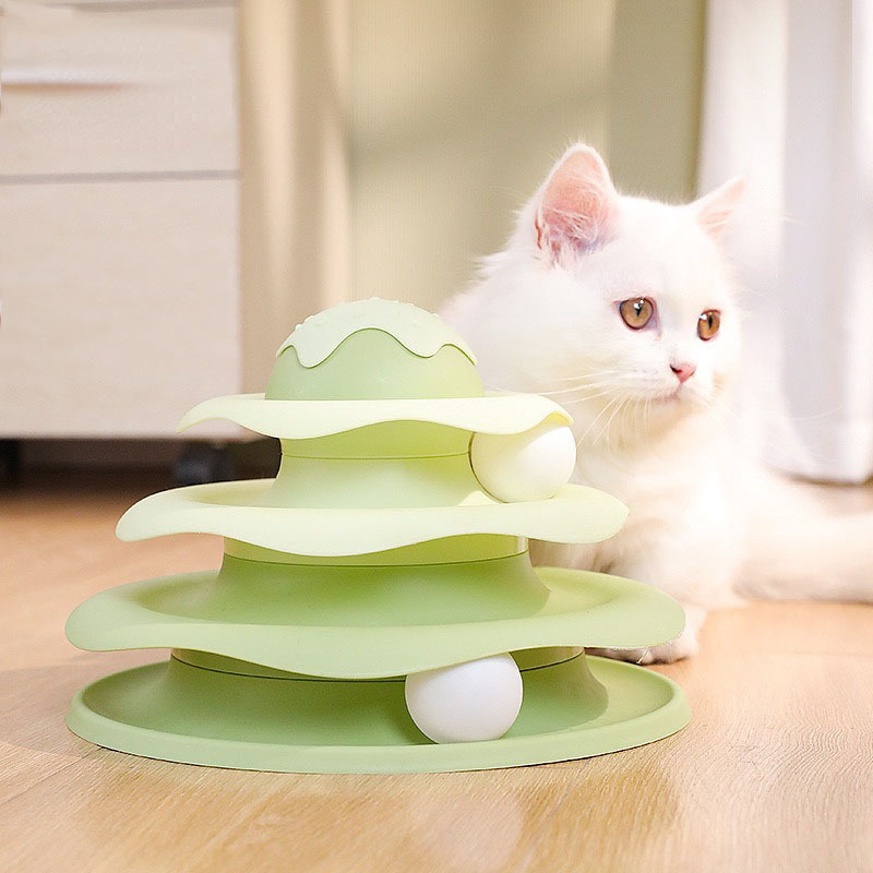 Pelota giratoria para gatos, t - Interactive Squeaky Plush Dog Toy reseña y precio