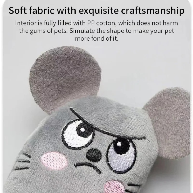 Lindos juguetes para gatos, di - Catnip Interactive Plush Mouse reseña y precio