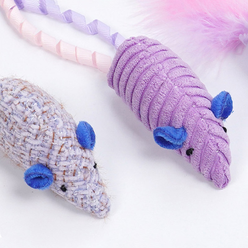 3 uds ratón realista juguete D - Catnip Interactive Plush Mouse reseña y precio