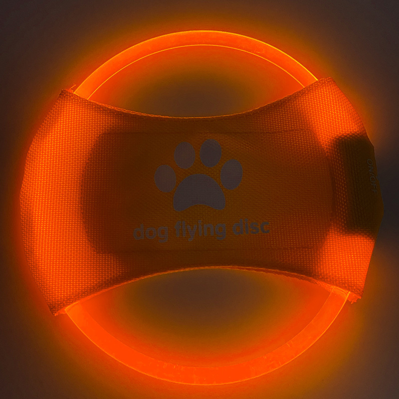 Disco volador LED para perros, - Flying Disc Dog Training Toy reseña y precio