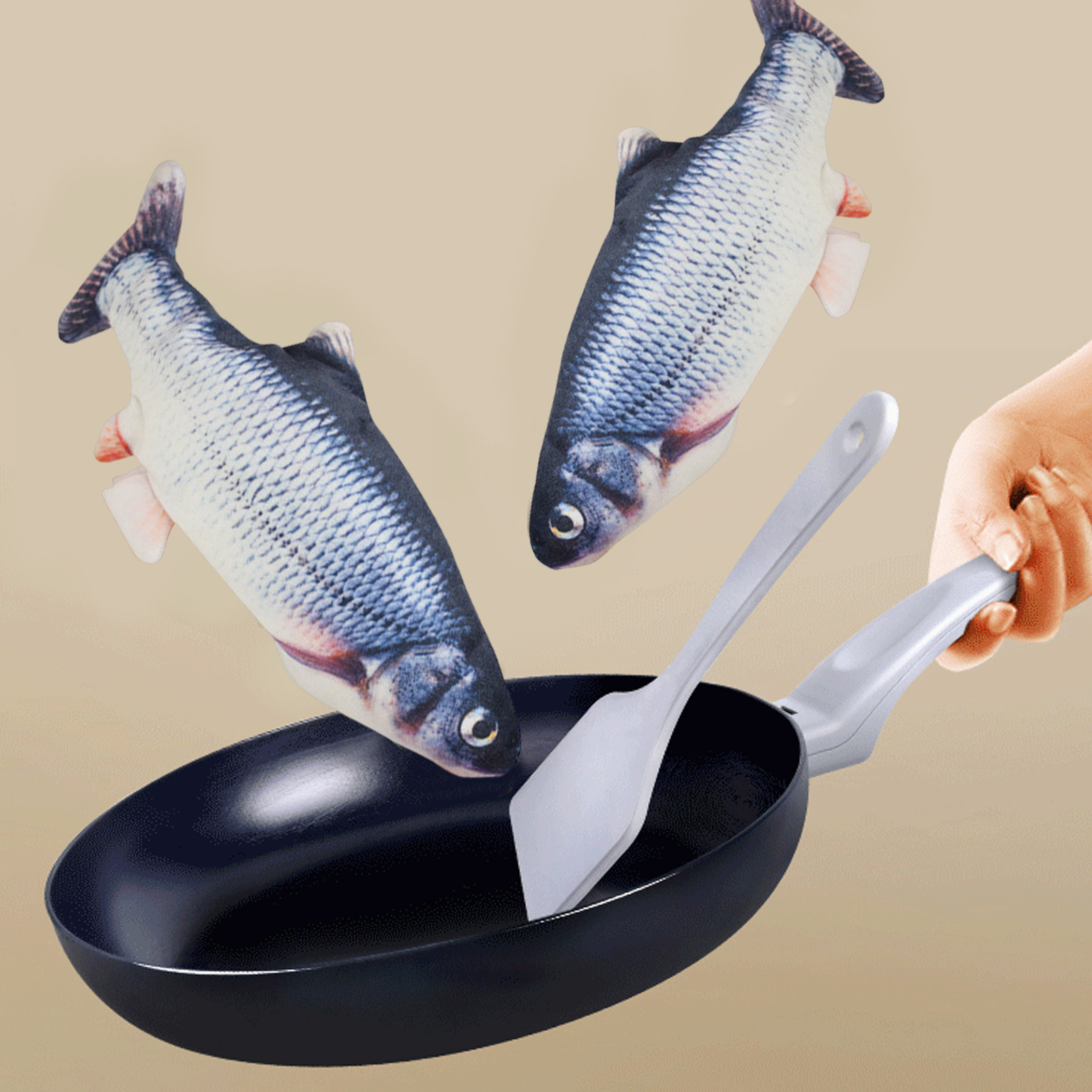 Juguete para Gatos con Forma d - Electric Floppy Fish Dog Toy reseña y precio