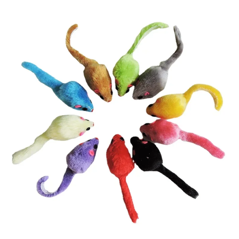 8 piezas de juguetes de peluch - Catnip Interactive Plush Mouse reseña y precio