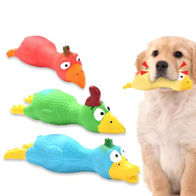 Lindo juguete chirriante para  - Interactive Squeaky Plush Dog Toy reseña y precio