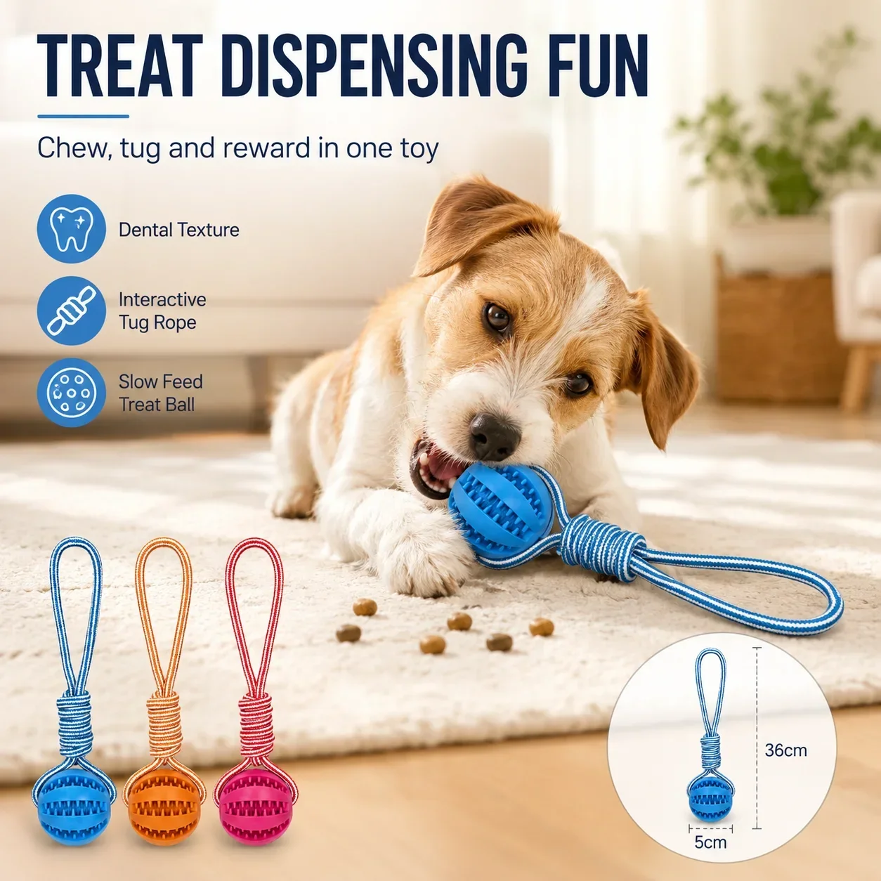 Juguete de Goma para Perros co - Rubber Treat Dispensing Dog Toy reseña y precio