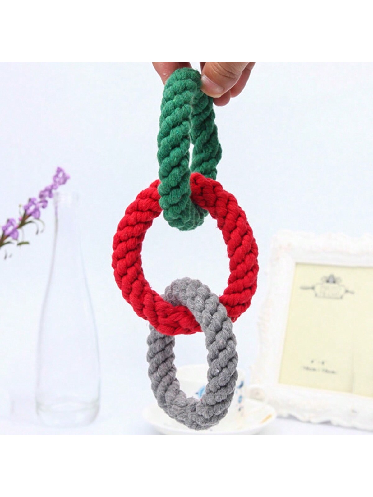 1 Juguete Masticable Grande y  - Dog Rope Toy Aggressive Chewers reseña y precio
