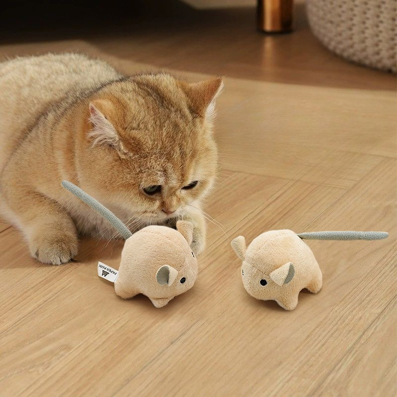 Ratón de peluche eléctrico, hi - Catnip Interactive Plush Mouse reseña y precio