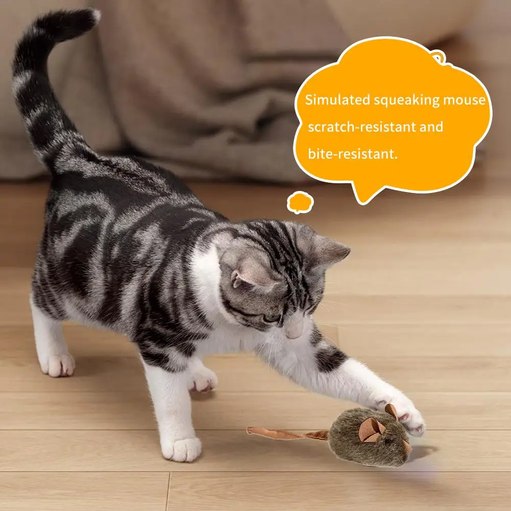 Divertido Juguete de Ratón de  - Catnip Interactive Plush Mouse reseña y precio