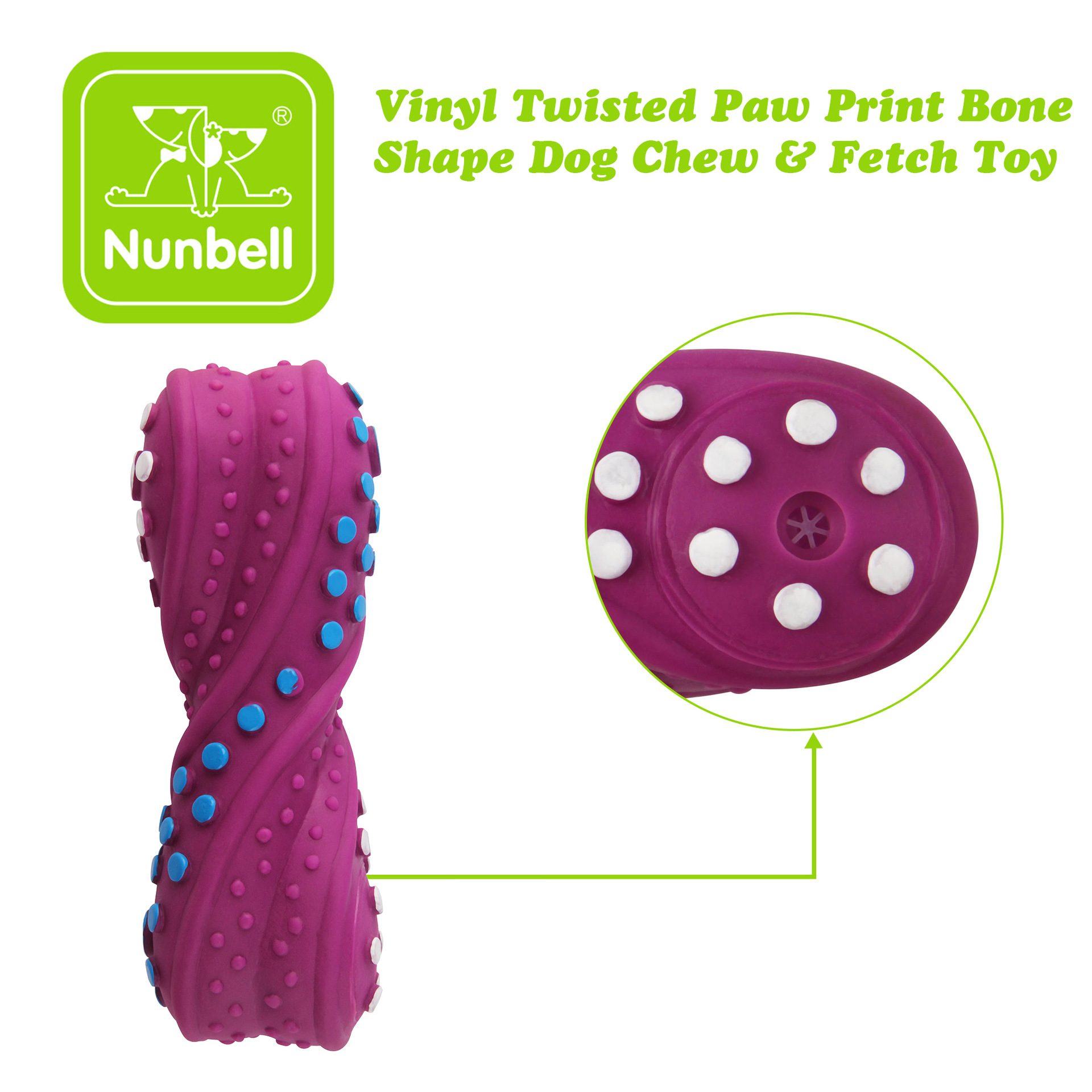 Juguete para Perros con Sonido - Teeth Cleaning Dog Chew Bone reseña y precio