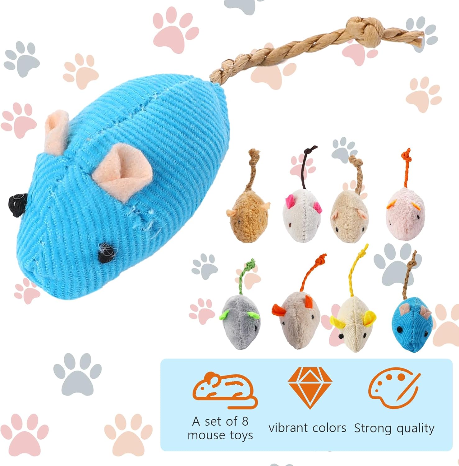 8 juguetes interactivos para g - Catnip Interactive Plush Mouse reseña y precio