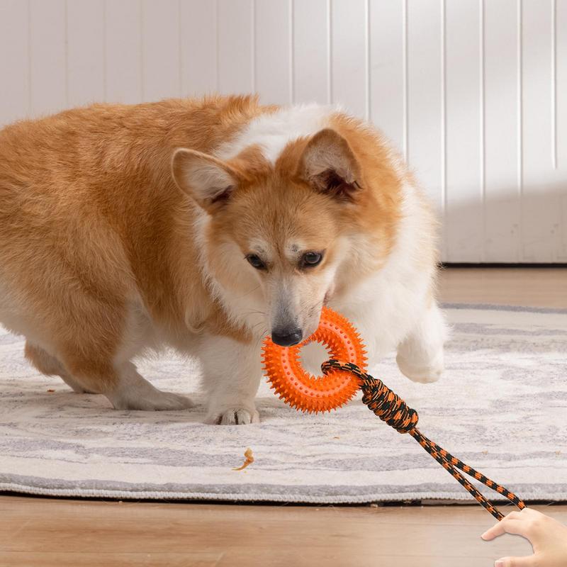 Juguetes chirriantes para perr - Dog Rope Toy Aggressive Chewers reseña y precio