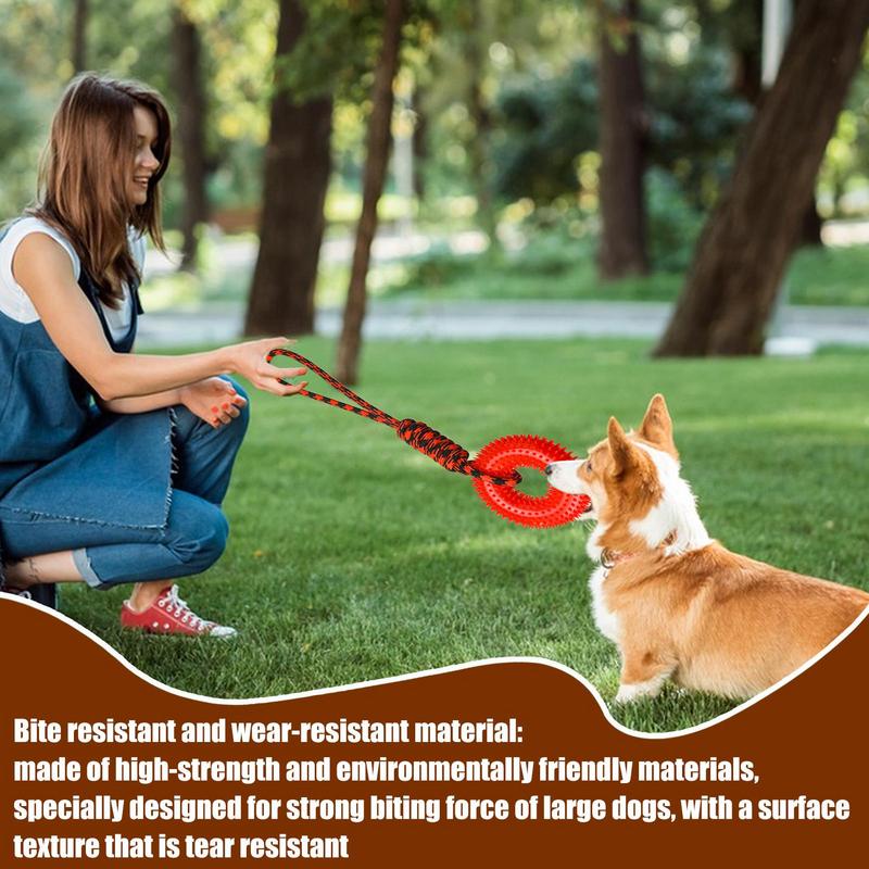 Juguetes chirriantes para perr - Dog Rope Toy Aggressive Chewers reseña y precio