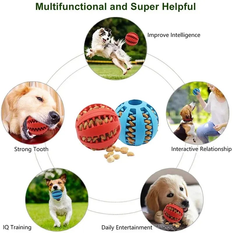 1 unidad de Pelota de juguete  - Rubber Treat Dispensing Dog Toy reseña y precio