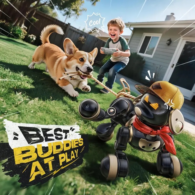 Juguete de perro robot con con - Dog Toys reseña y precio