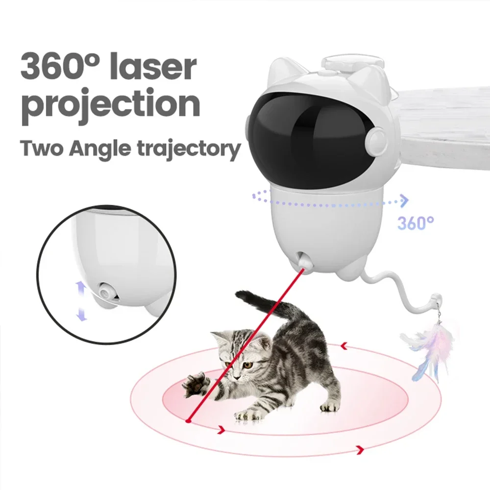Juguete Láser Interactivo para - Laser Pointer Cat Toy Automatic reseña y precio