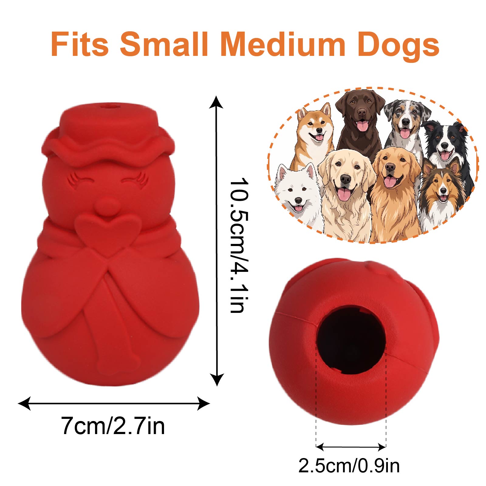 Juguete rompecabezas con forma - Rubber Treat Dispensing Dog Toy reseña y precio