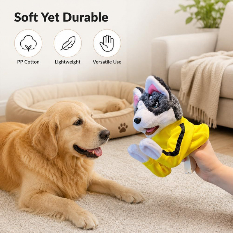 Juguete de Peluche Interactivo - Interactive Squeaky Plush Dog Toy reseña y precio