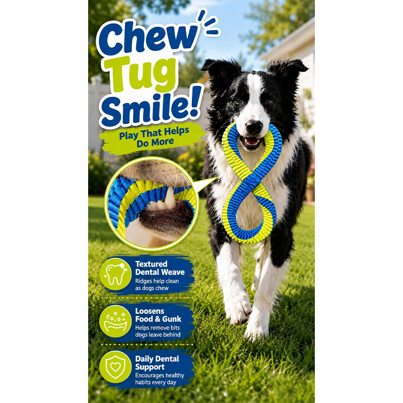 Juguete de Cuerda para Limpiez - Dog Rope Toy Aggressive Chewers reseña y precio