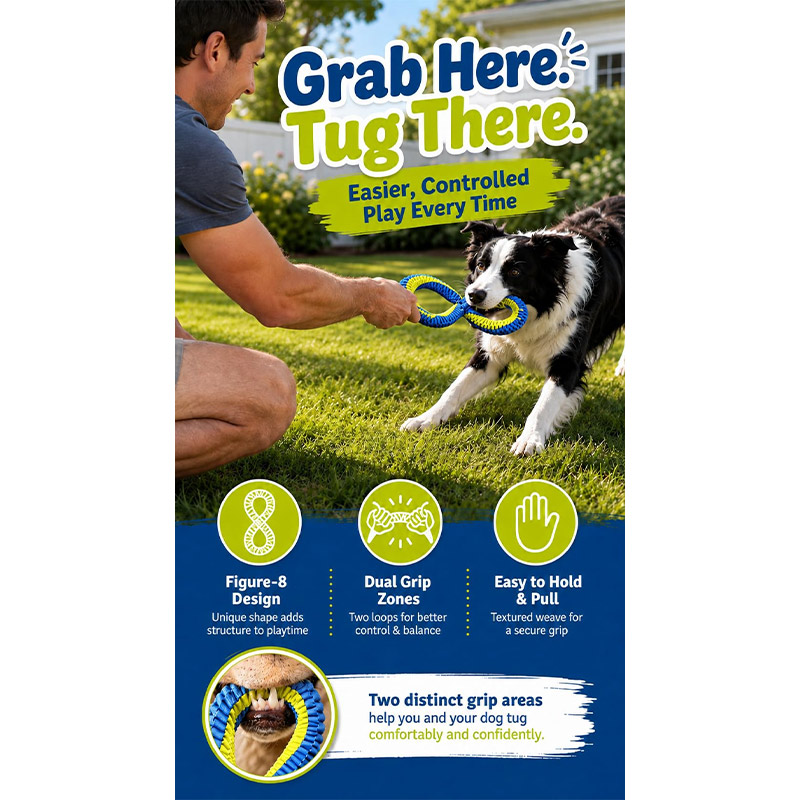 Juguete de Cuerda para Limpiez - Dog Rope Toy Aggressive Chewers reseña y precio