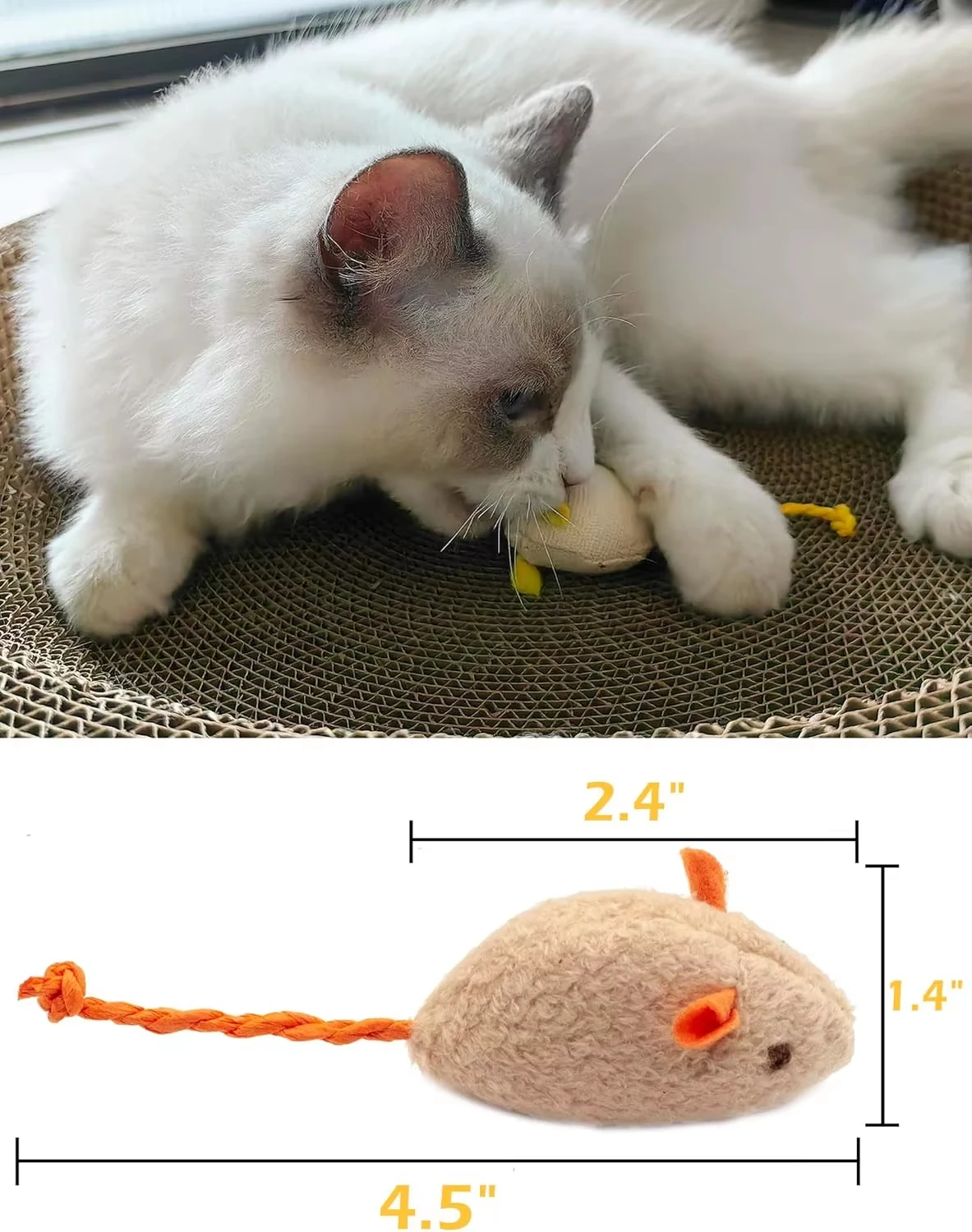 5 piezas de juguetes interacti - Catnip Interactive Plush Mouse reseña y precio