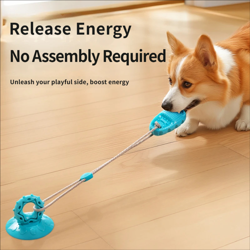 Juguete de arrastre para perro - Suction Cup Dog Tug Toy reseña y precio