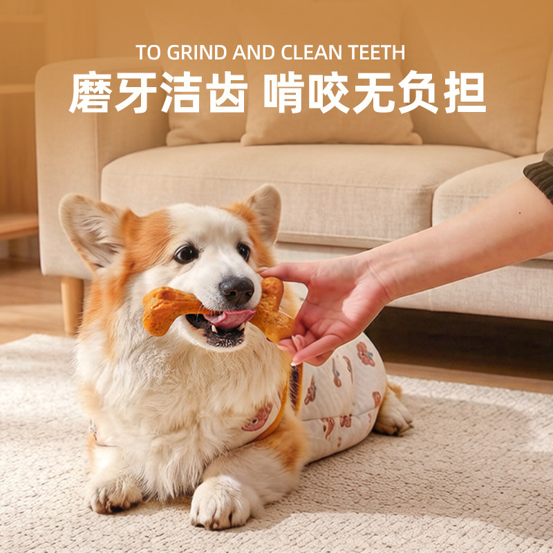 Juguete para Perro TPR, Resist - Teeth Cleaning Dog Chew Bone reseña y precio