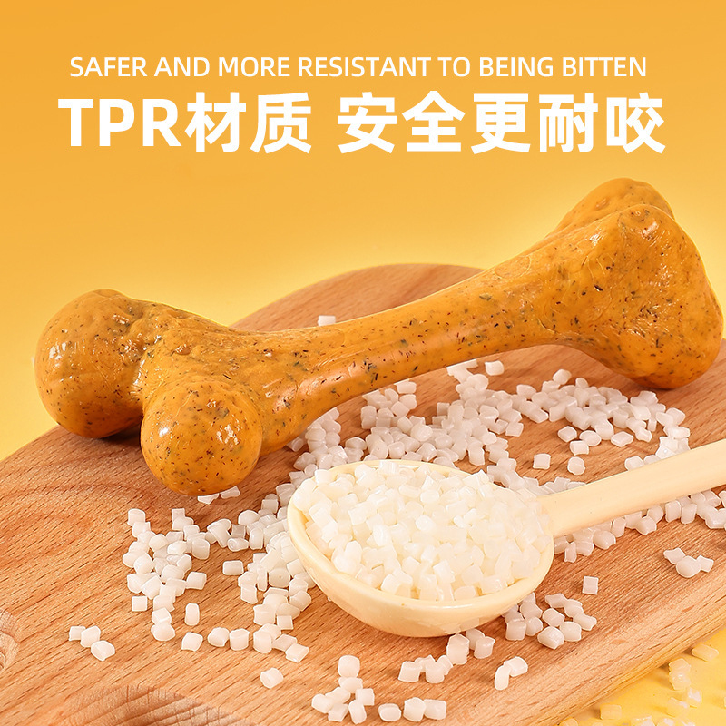 Juguete para Perro TPR, Resist - Teeth Cleaning Dog Chew Bone reseña y precio