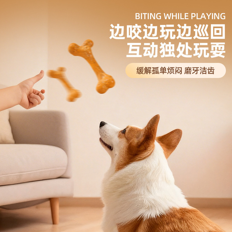 Juguete para Perro TPR, Resist - Teeth Cleaning Dog Chew Bone reseña y precio