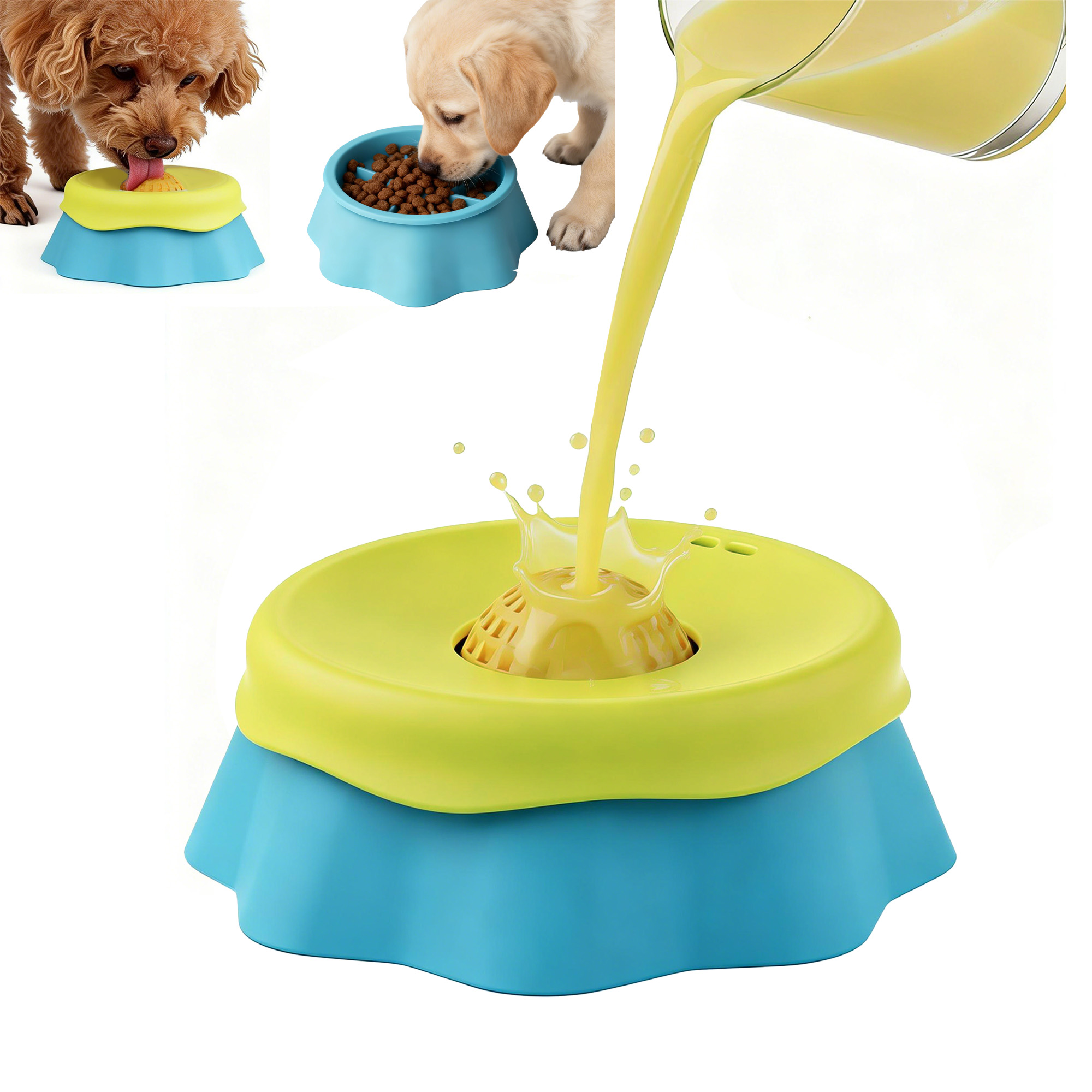 Cuenco Lamedor para Perros, Co - Interactive Squeaky Plush Dog Toy reseña y precio